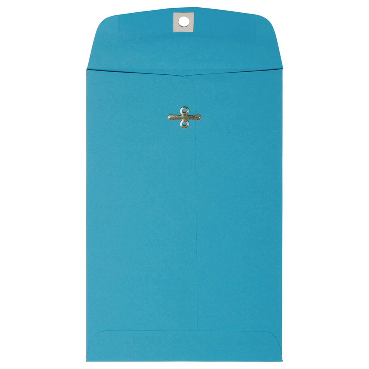 JAM Paper 6" x 9" Blue Open End Catalog Recycled Envelopes